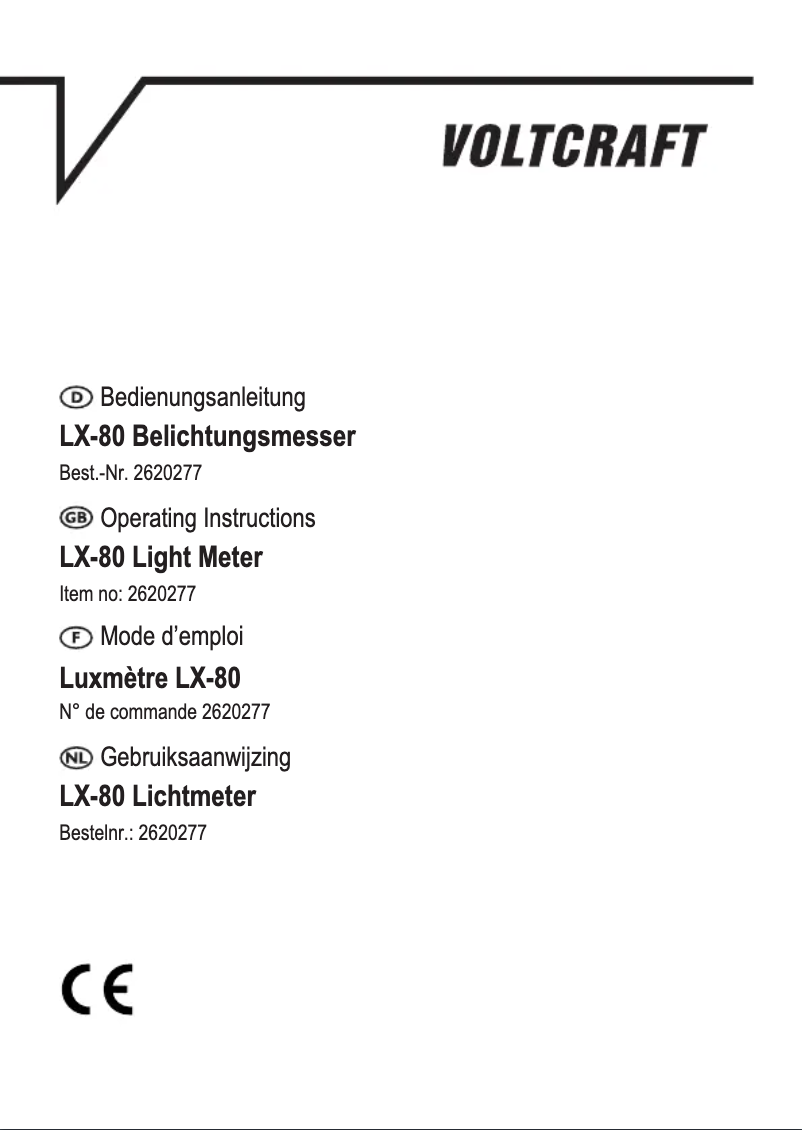 First page image of the manual for LX-80