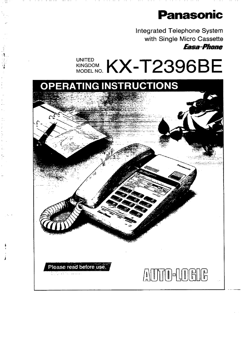 First page image of the manual for KX-T2396BE
