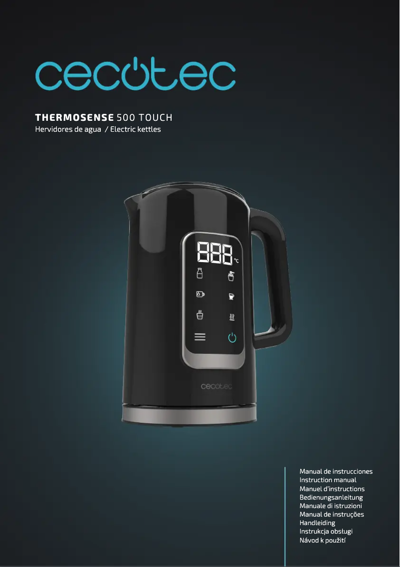 Image de la première page du manuel de l'appareil Thermosense 500 Touch