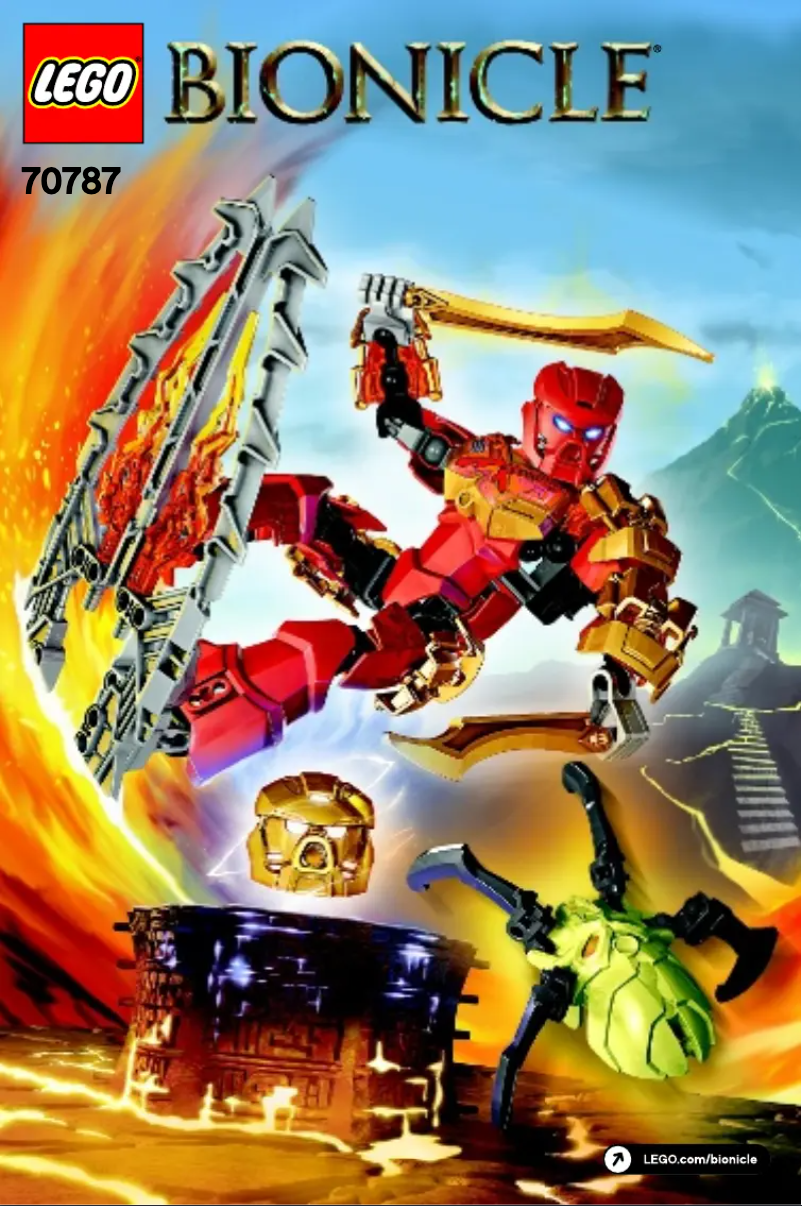 First page image of the manual for Bionicle 70787