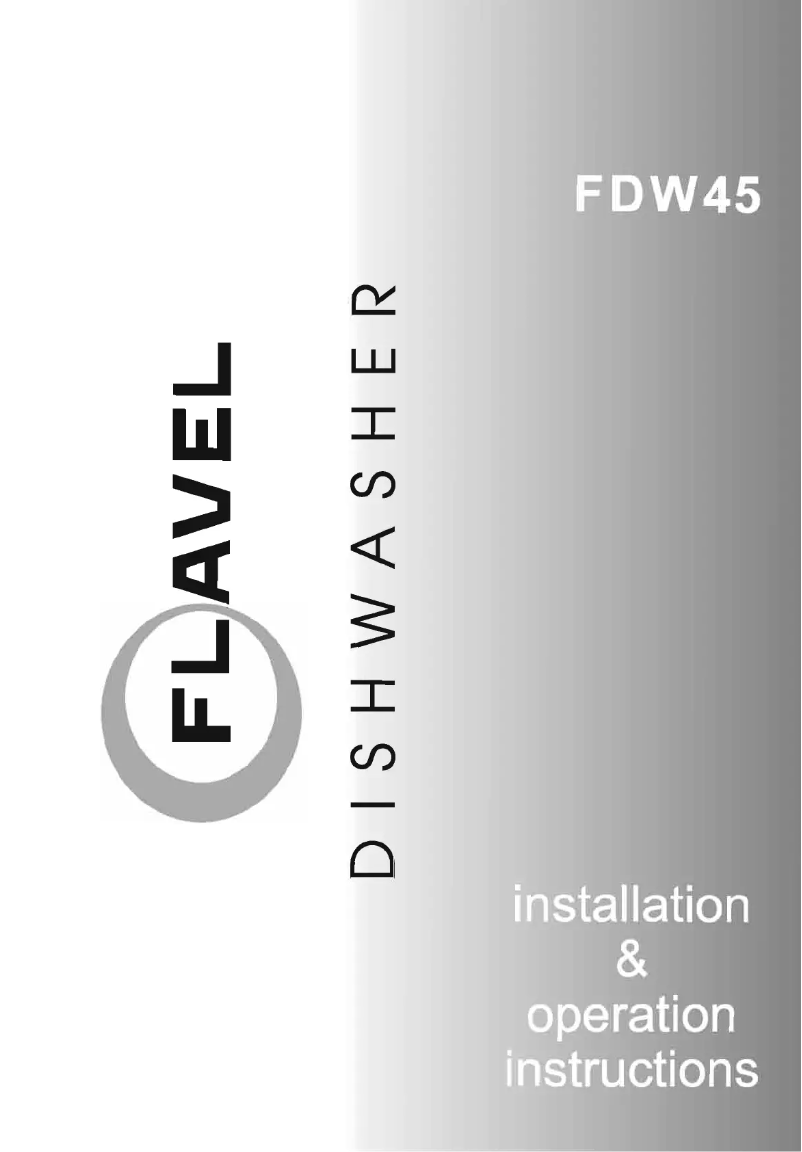 First page image of the manual for FDW451