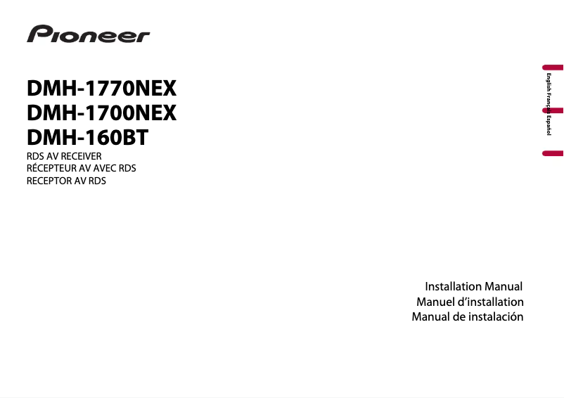 First page image of the manual for DMH-1700NEX