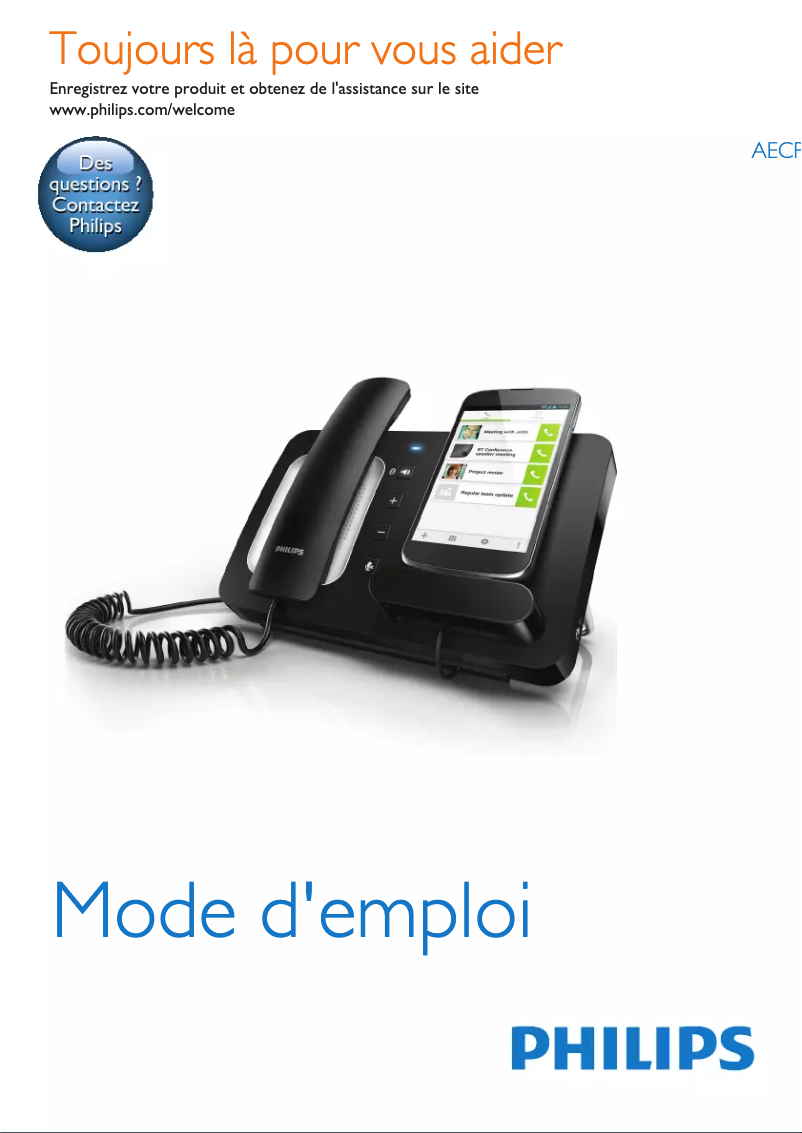 Page 1 of the manual User Manual Philips AECP3000