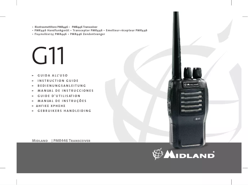 Page 1 of the manual User Manual Midland G11-S