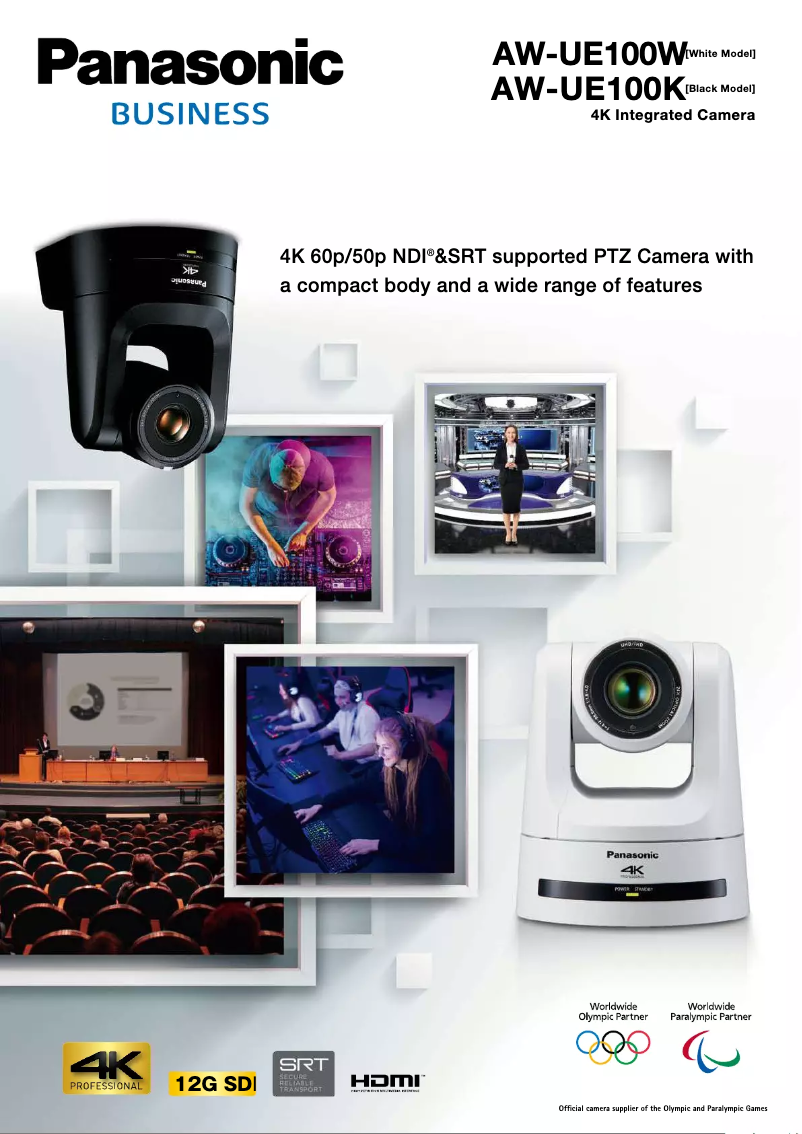 Page 1 of the manual User Manual Panasonic AW-UE100K