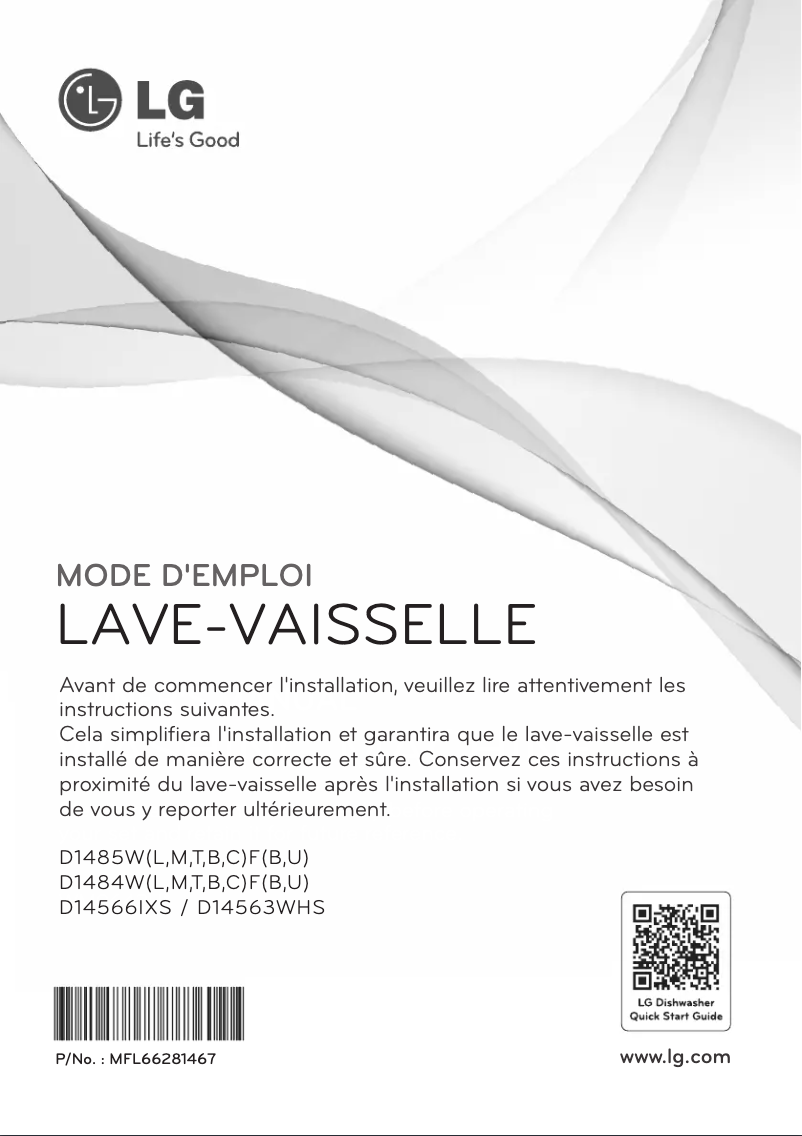 First page image of the manual for D14563WHS