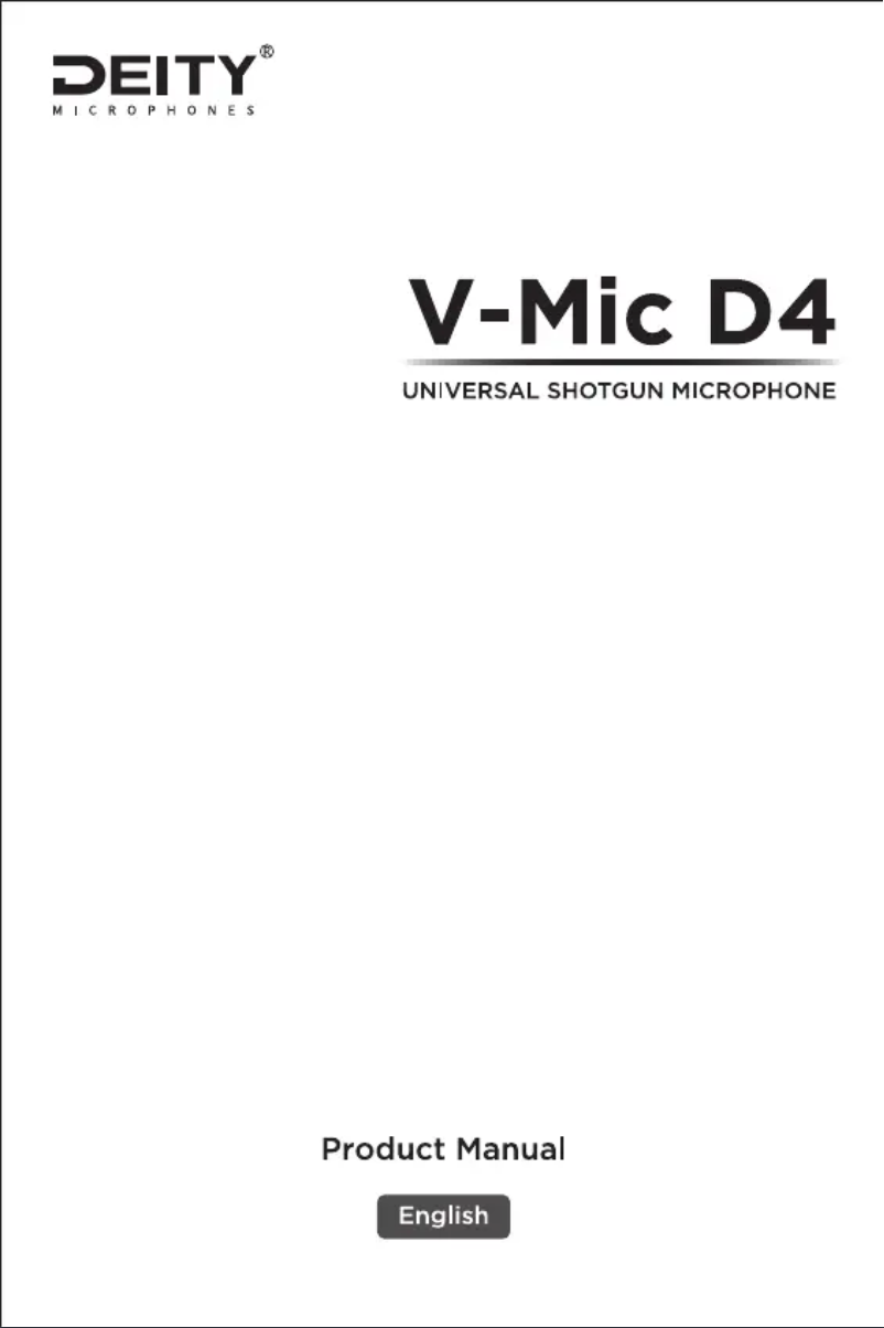 Page 1 of the manual User Manual Deity V-MIC D4