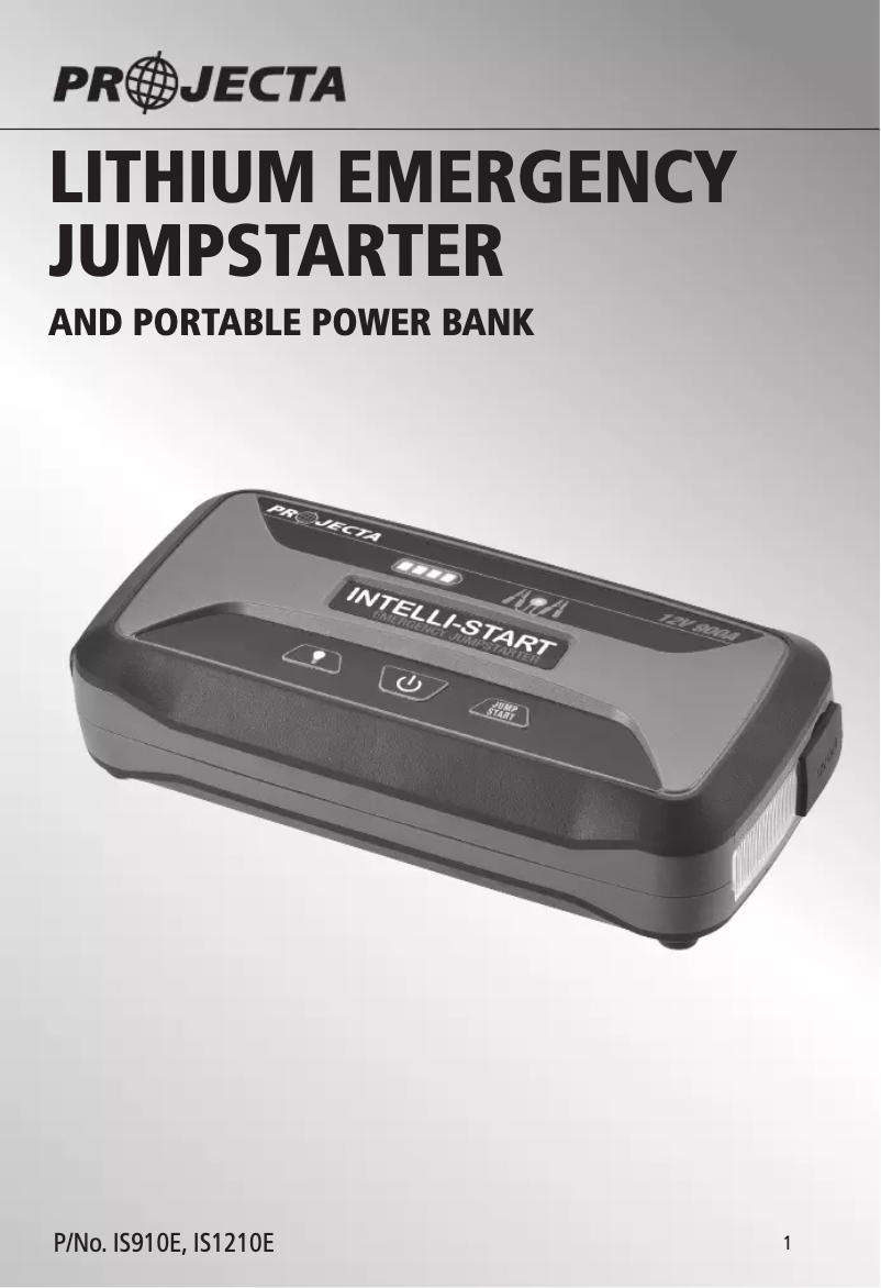 First page image of the manual for IS910E