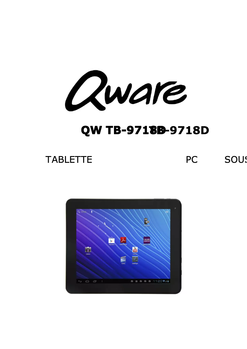 Image de la première page du manuel de l'appareil TB-9718D