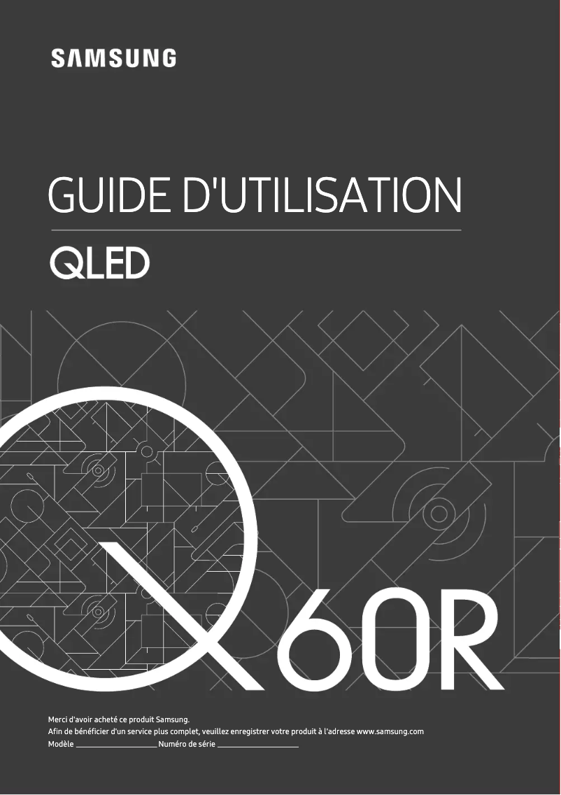 First page image of the manual for QA55Q60RAS
