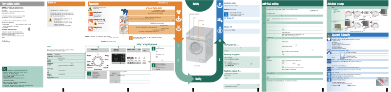 Page 1 of the manual User Manual Siemens WM14Q3E0DN