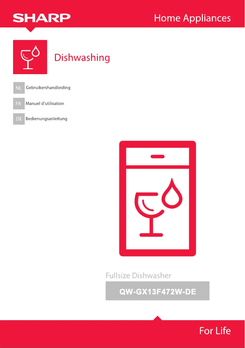 Page 1 of the manual User Manual Sharp QW-GX13F472W-DE
