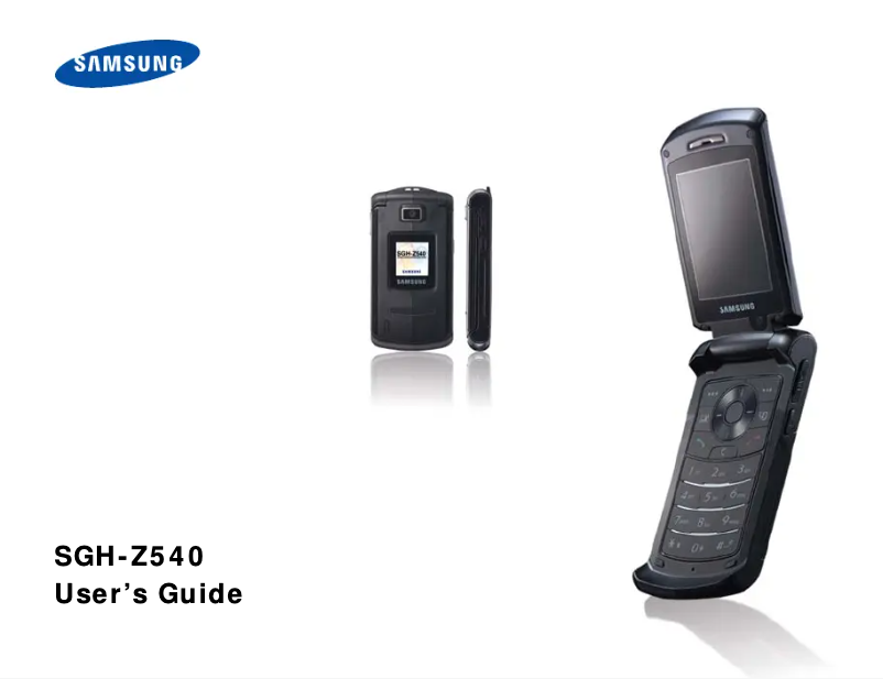 Page 1 of the manual User Manual Samsung SGH-Z540