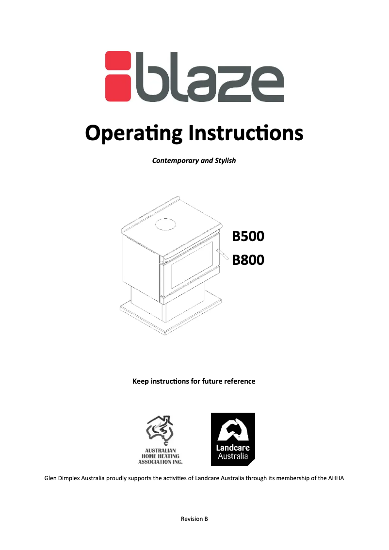 Page 1 of the manual User Manual Blaze B500
