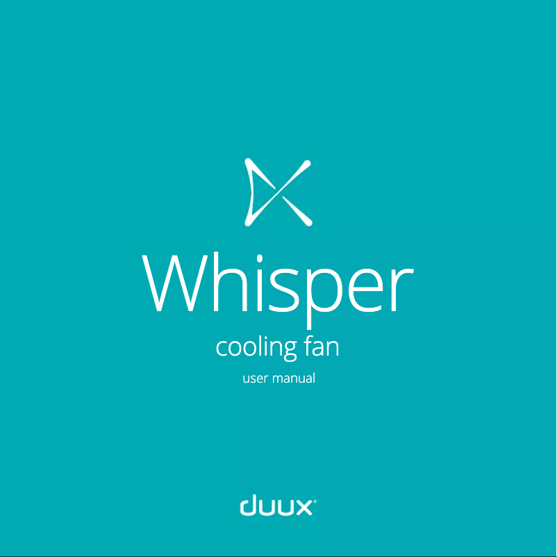 Page 1 of the manual User Manual Duux Whisper