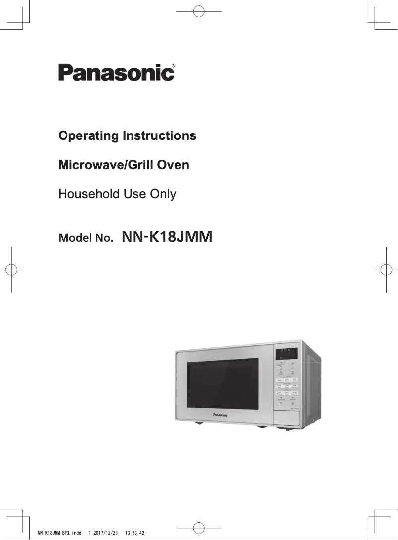 Page 1 of the manual User Manual Panasonic NN-K18JMM