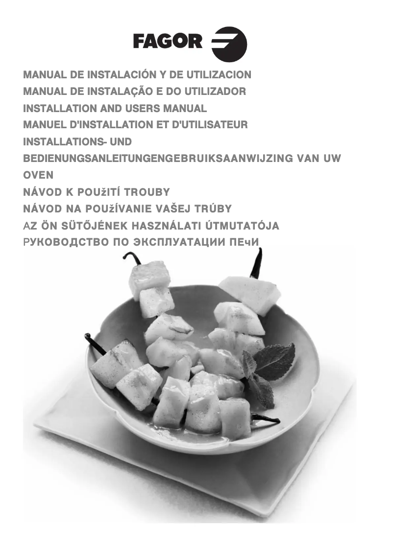 Page 1 of the manual User Manual Fagor 6H-755 X