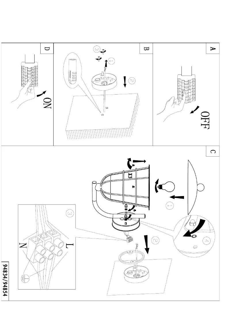 Page 1 of the manual User Manual Eglo Vintage Pulfero 1