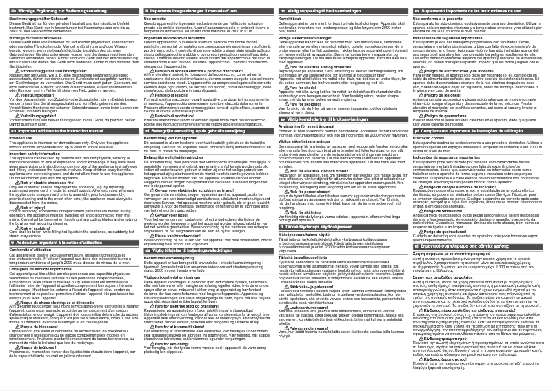 First page image of the manual for MUMXL20G