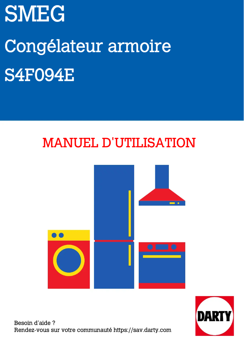 Page 1 of the manual User Manual Smeg S4F094E