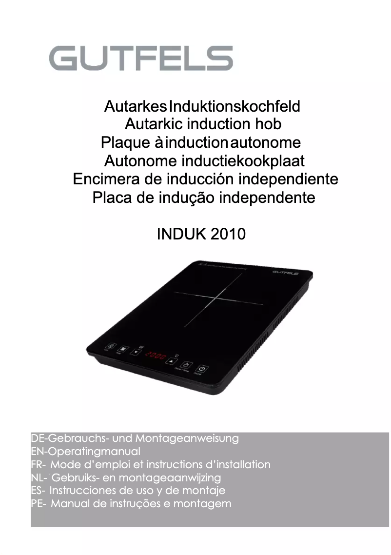 Page 1 of the manual User Manual GUTFELS INDUK 2010