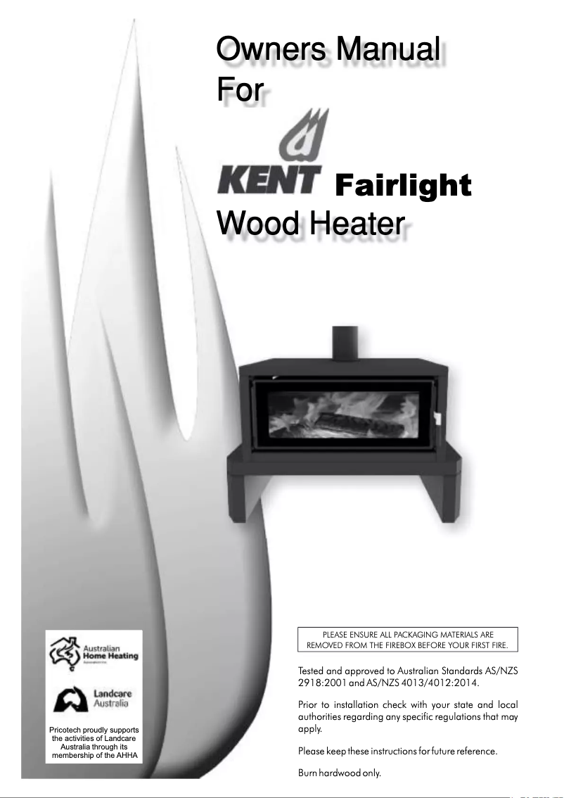 Page 1 of the manual User Manual Kent Fairlight