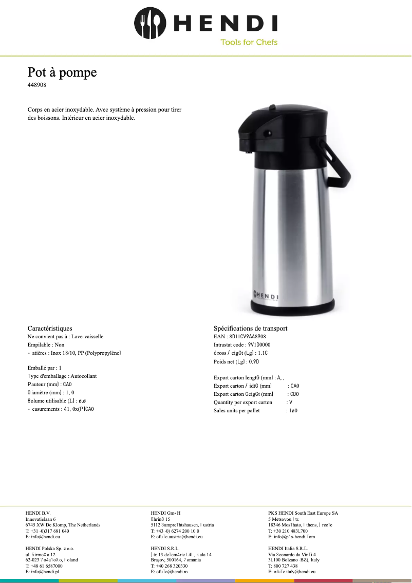 First page image of the manual for 448908