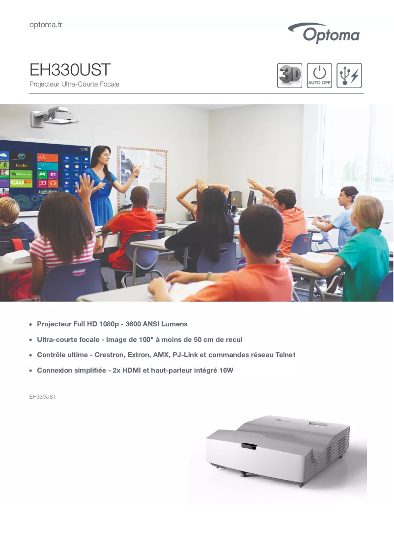 First page image of the manual for EH330UST