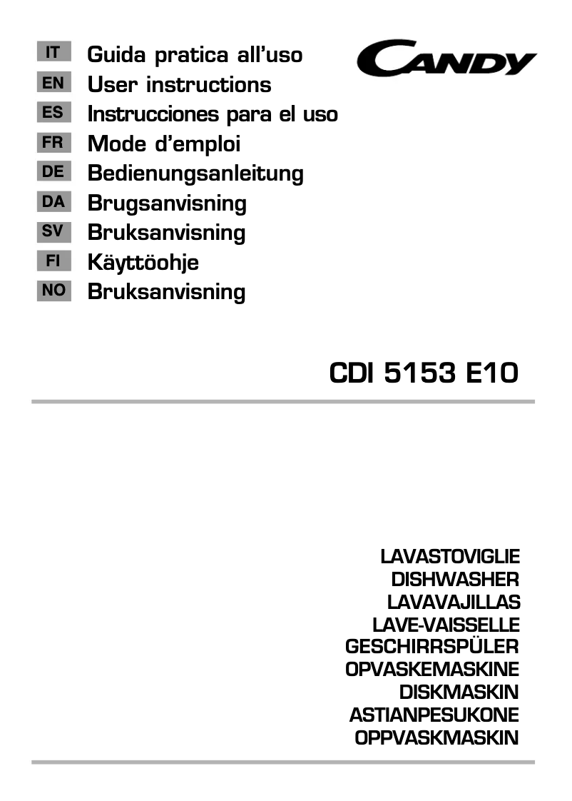 First page image of the manual for CDI 5153E10/3-S