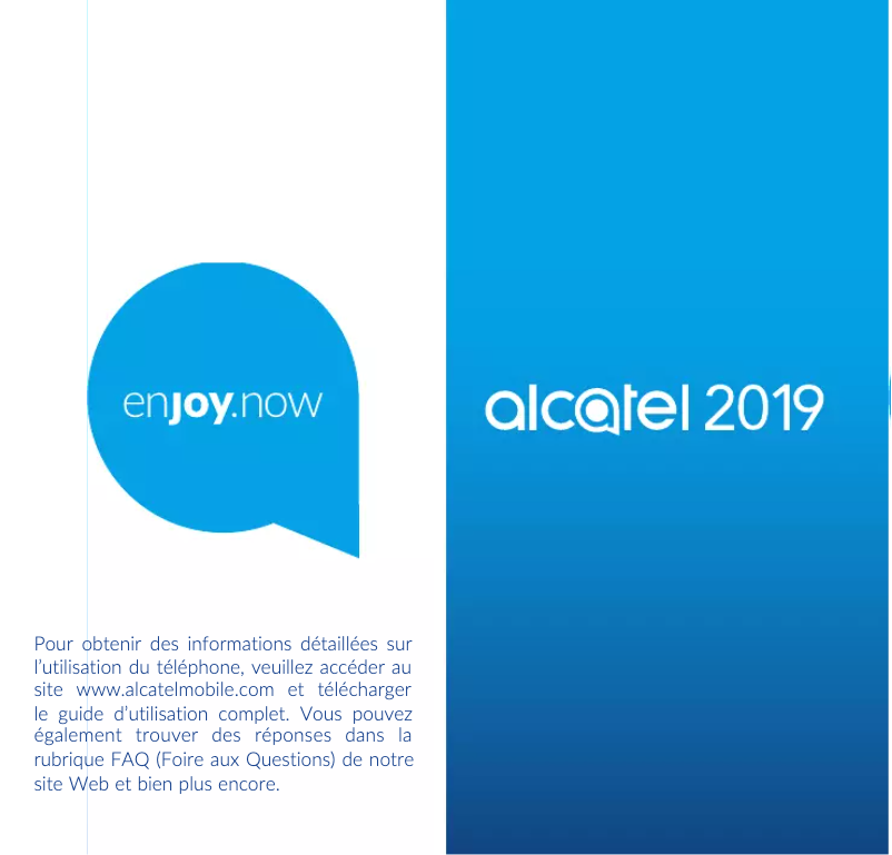 Page 1 of the manual User Manual Alcatel 2019
