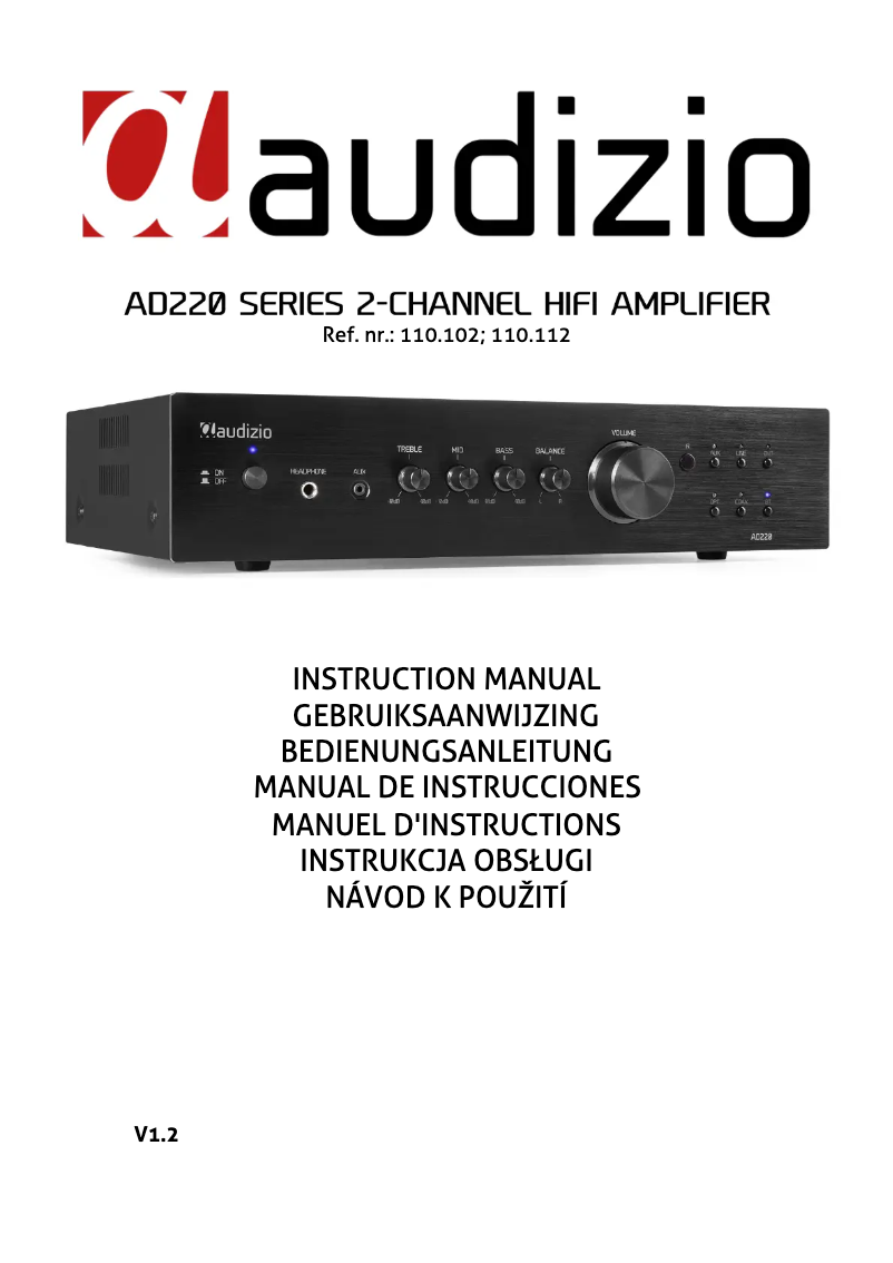 Page 1 of the manual User Manual Audizio AD220B