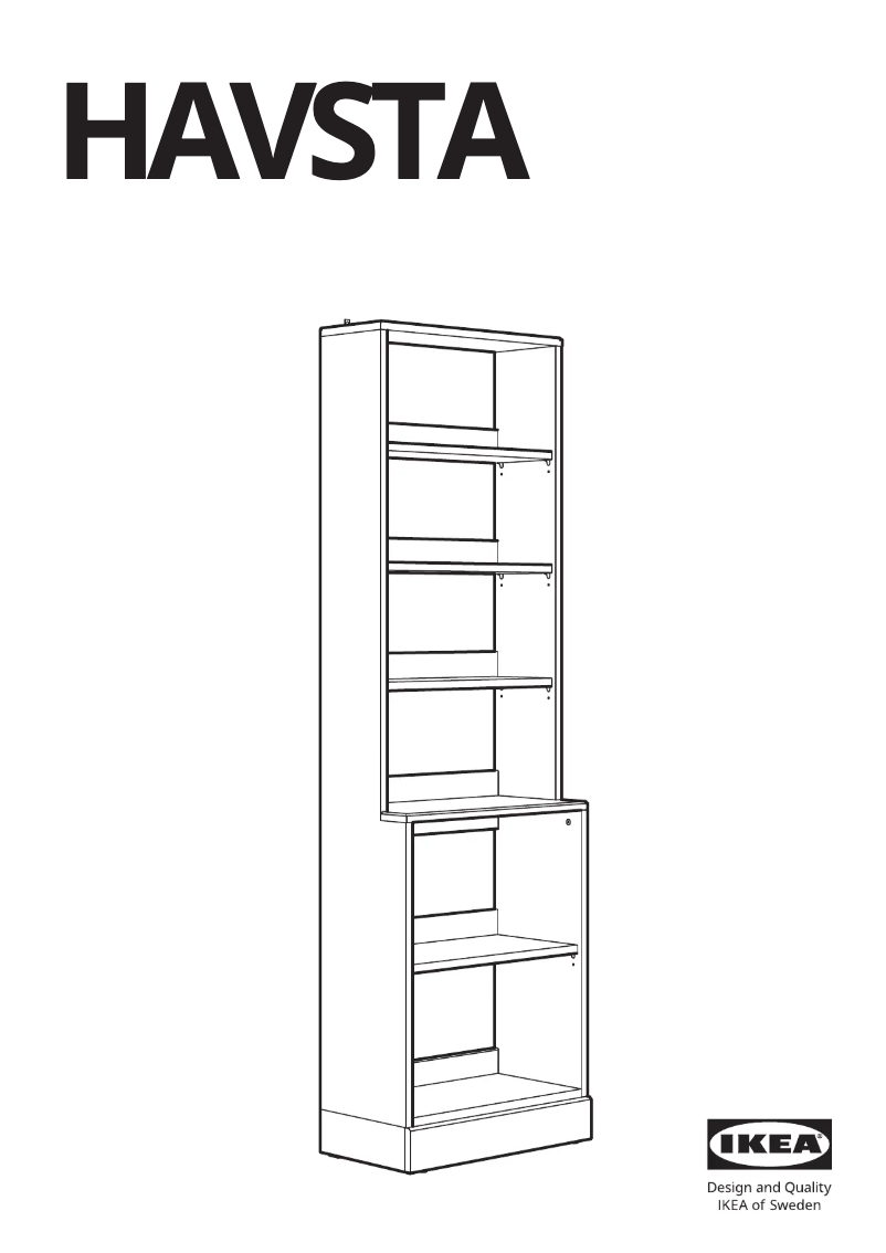 First page image of the manual for HAVSTA 404.151.92