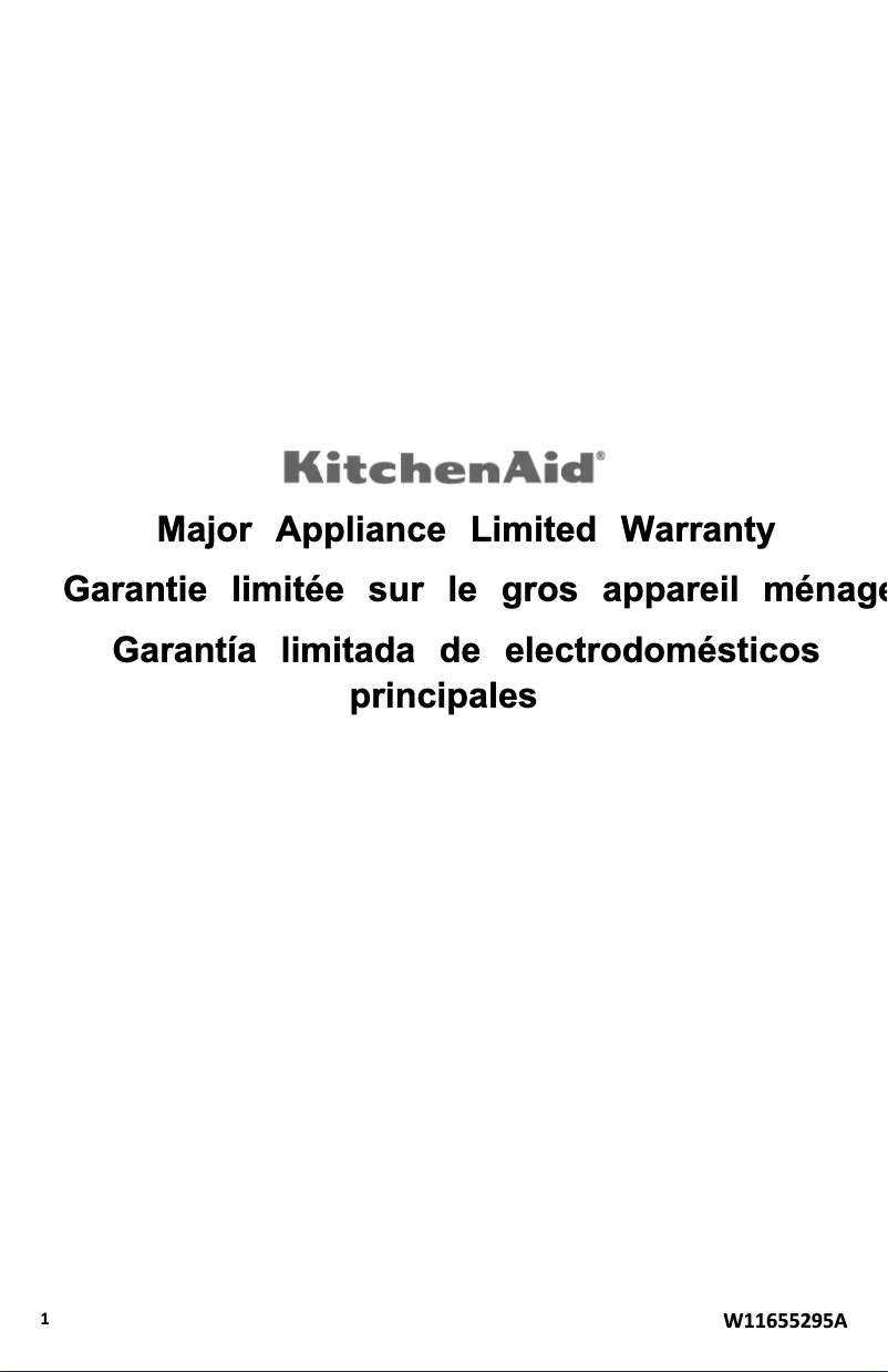 First page image of the manual for KMCS522P