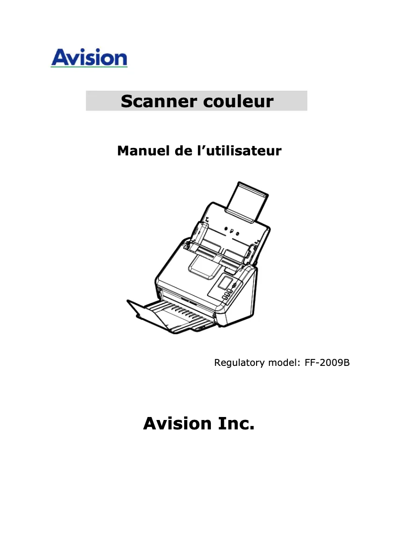 First page image of the manual for AD340GN