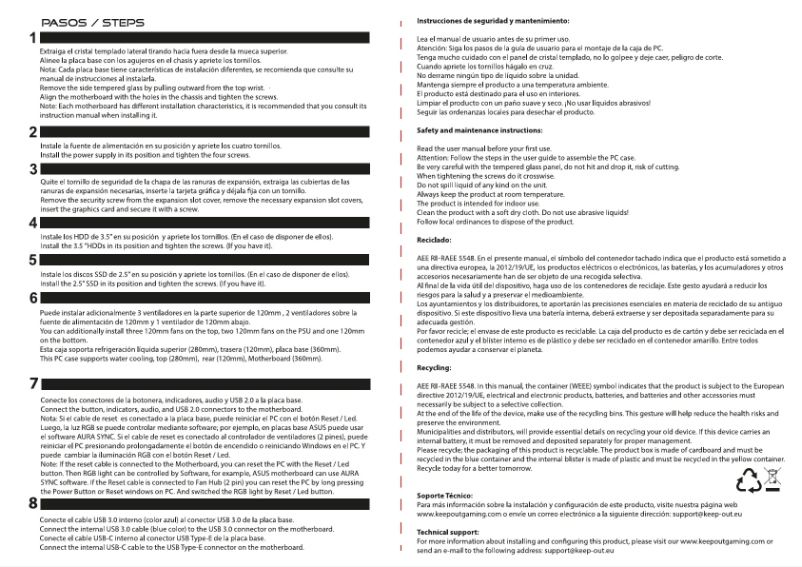 Page 1 de la notice Manuel utilisateur KeepOut XC-905 PRO+