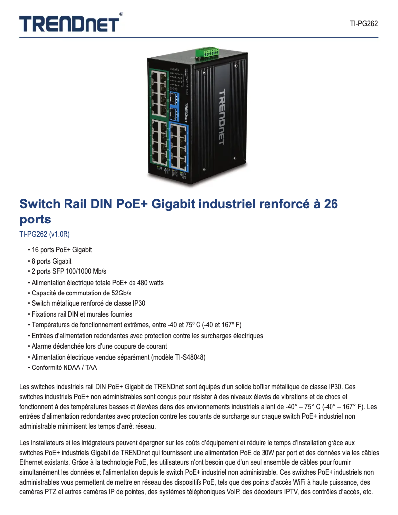 First page image of the manual for TI-PG262