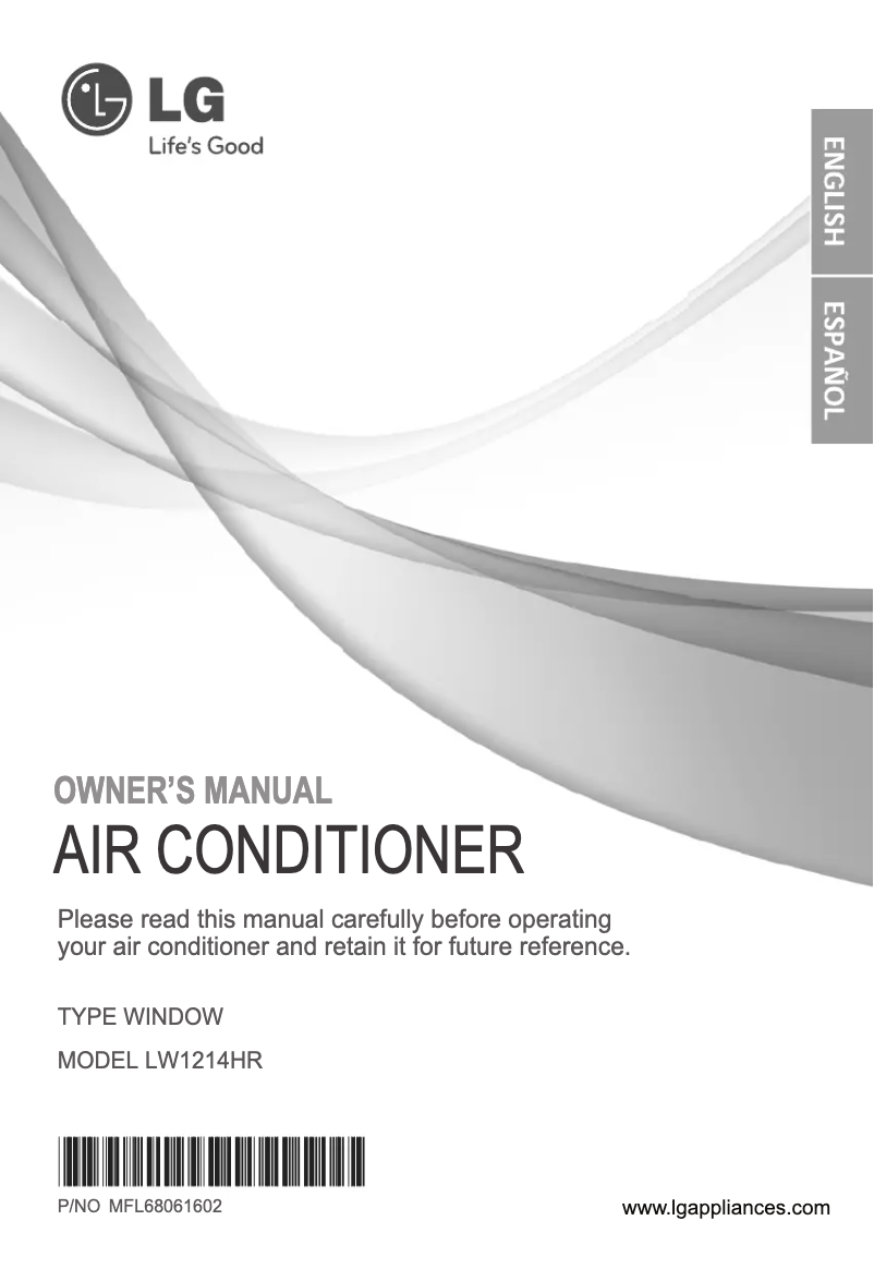 Page 1 of the manual User Manual LG LW1214HR