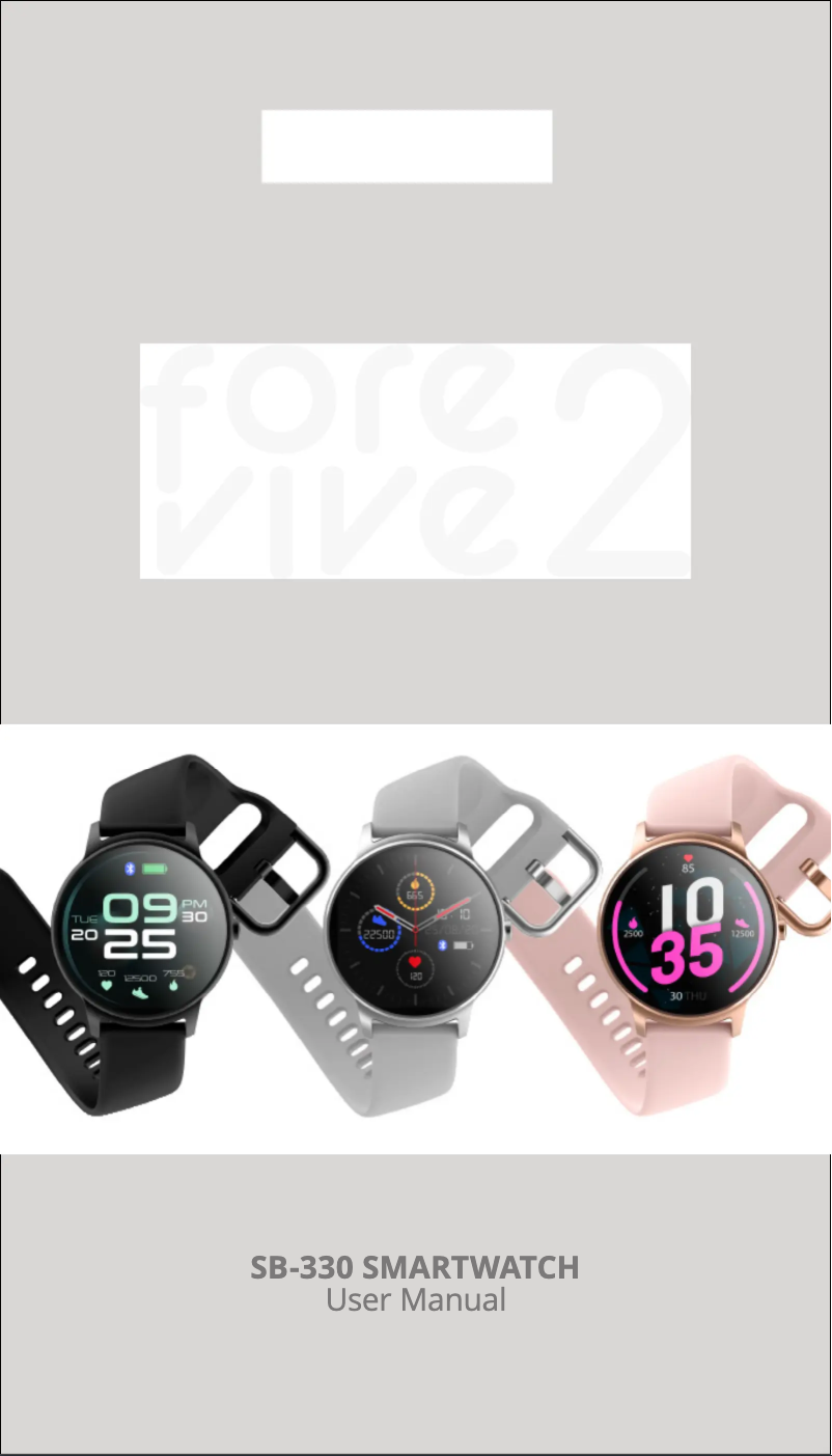 Page 1 of the manual User Manual Forever Forevive 2 SB-330