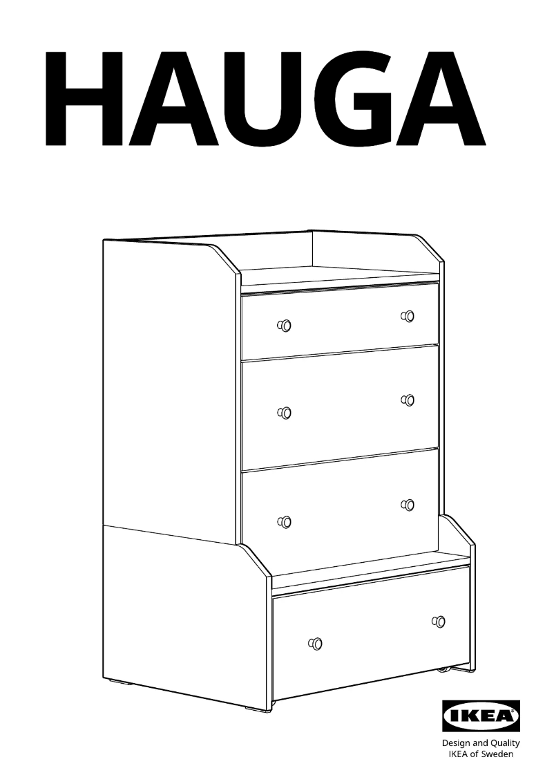 Page 1 of the manual User Manual Ikea HAUGA 505.728.22