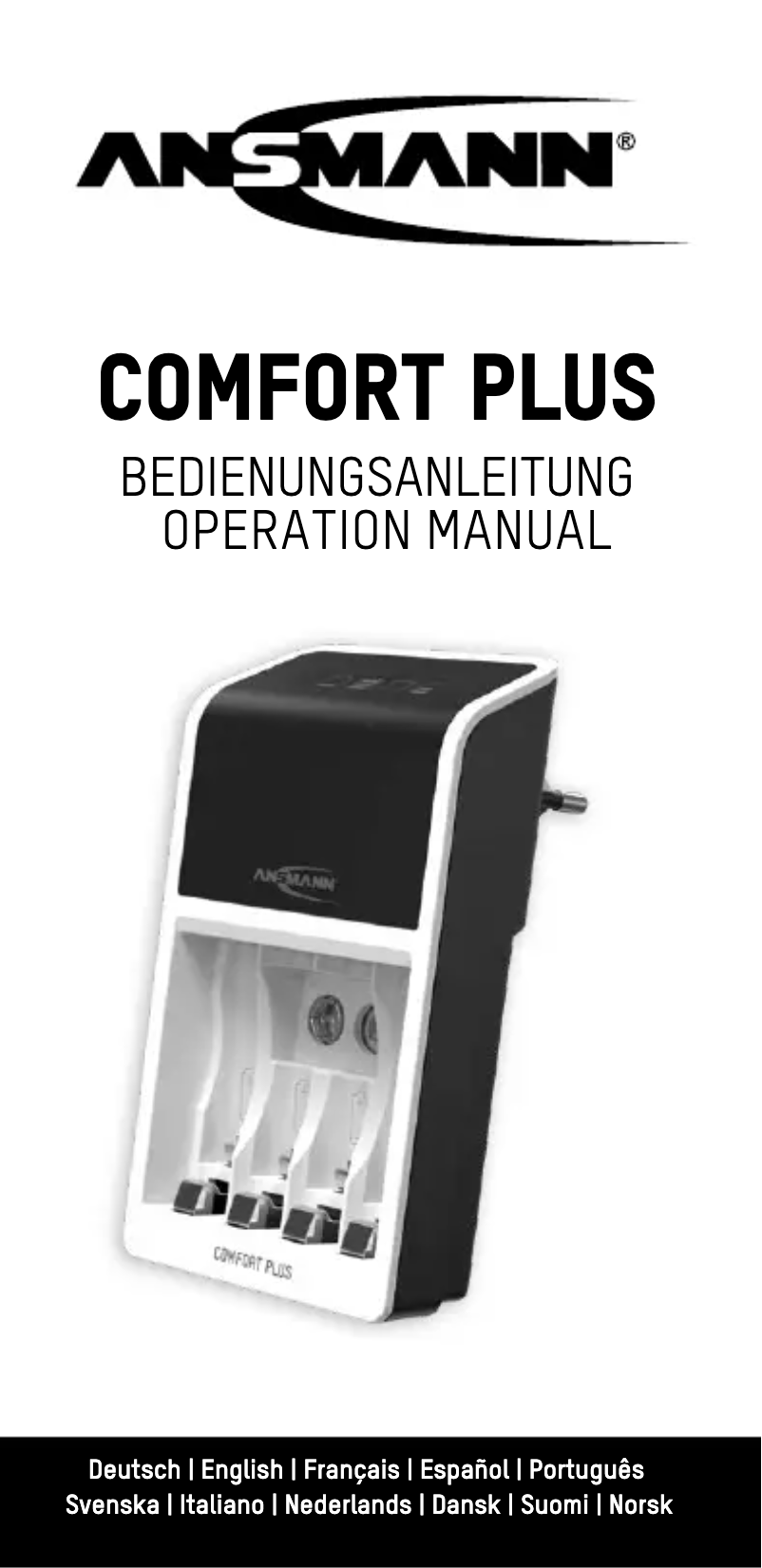 Page 1 of the manual User Manual Ansmann Comfort Plus