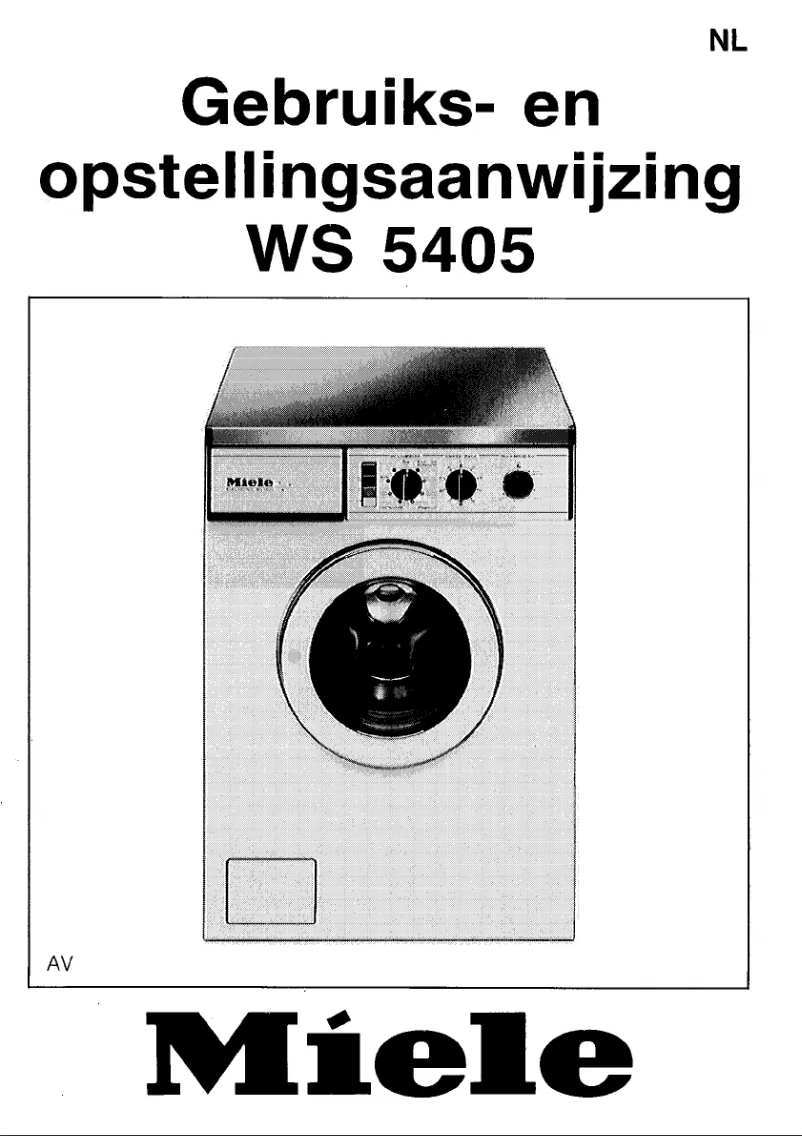 First page image of the manual for WS 5405 AV