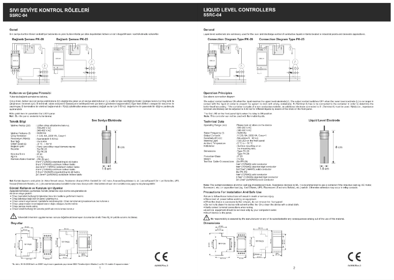 Page 1 of the manual Quick Start Guide ENTES SSRC-04