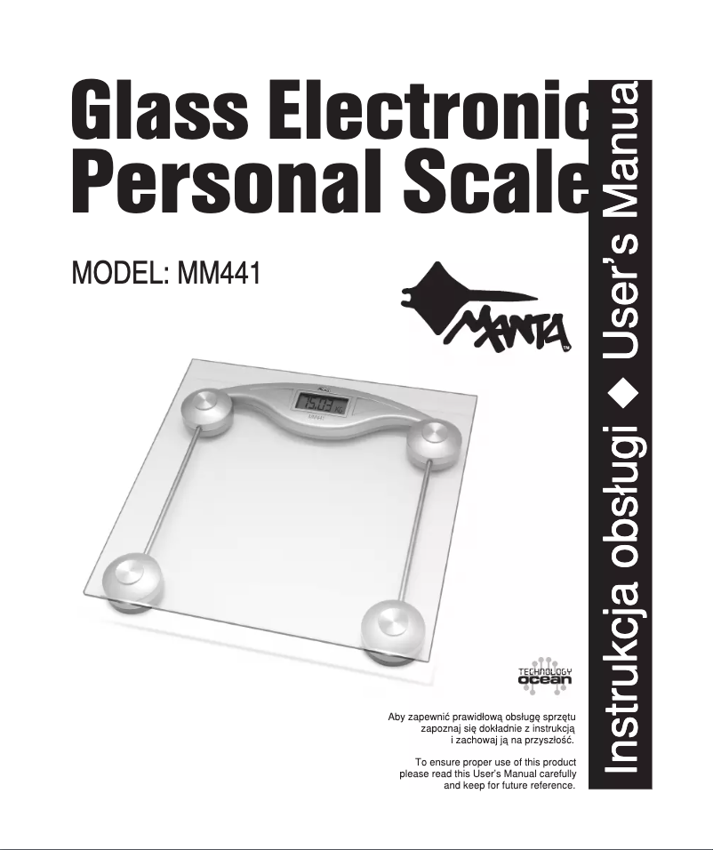 First page image of the manual for MM441