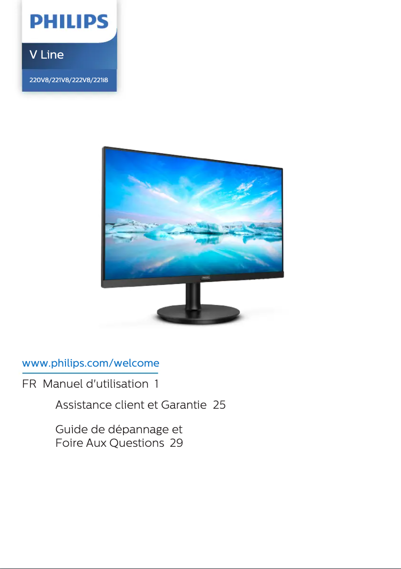 Page 1 of the manual User Manual Philips 222V8LA