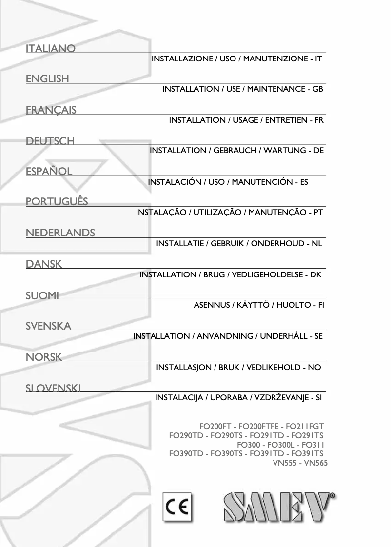 Page 1 de la notice Manuel utilisateur Dometic FO300