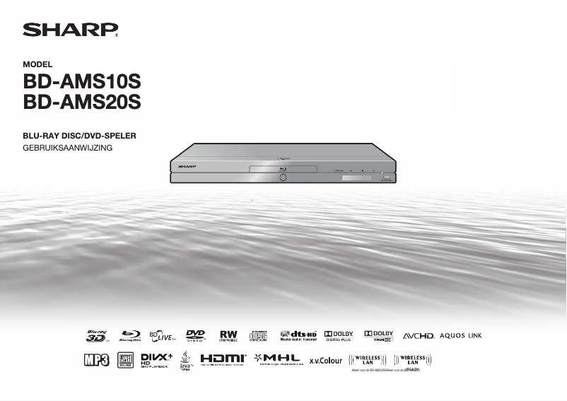 Page 1 of the manual User Manual Sharp BD-AMS10S