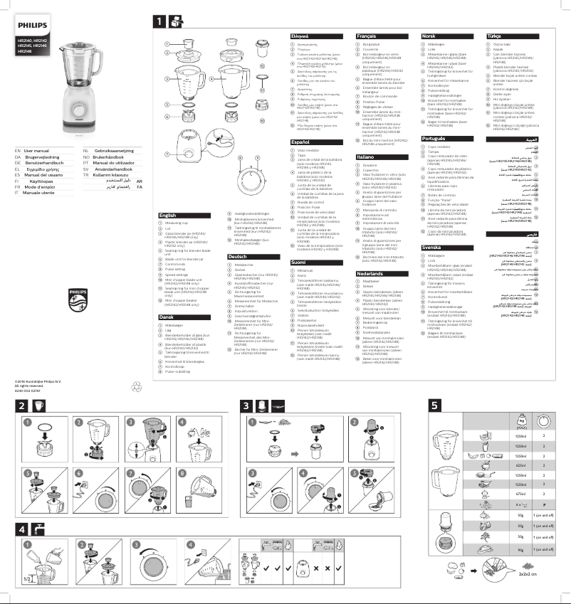 First page image of the manual for Daily Collection HR2140