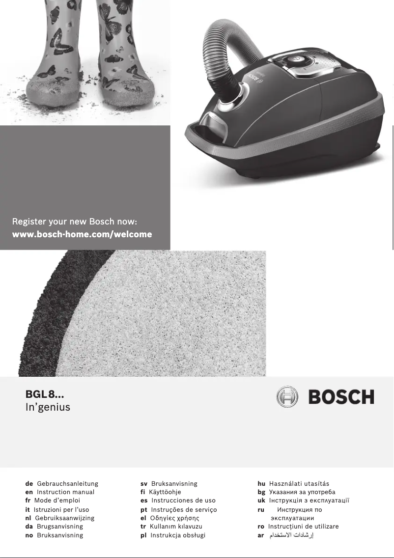 Page 1 of the manual User Manual Bosch In'genius BGL8332S