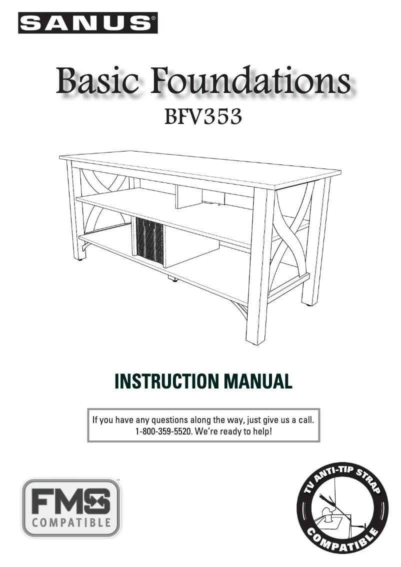 First page image of the manual for BFV353