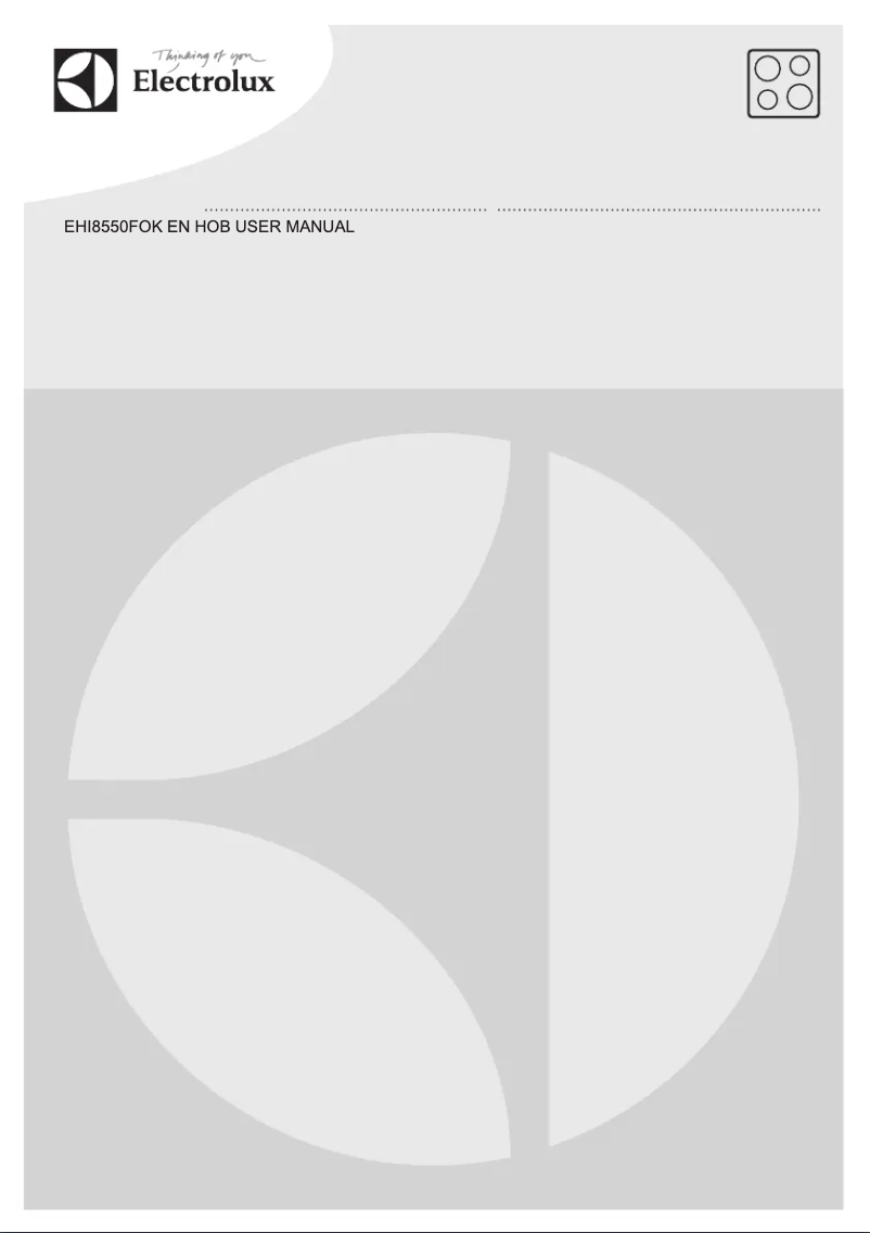 First page image of the manual for EHI8550FOK